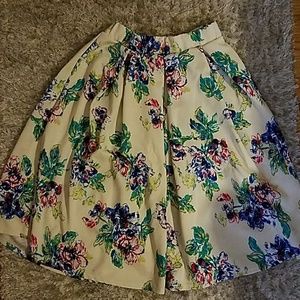 Long floral skirt